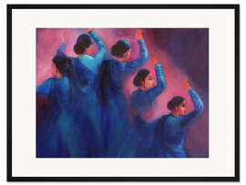 Gerahmter Kunstdruck Kathak-Tänzerinnen