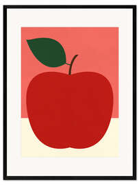 Ingelijste kunstdruk Red Apple