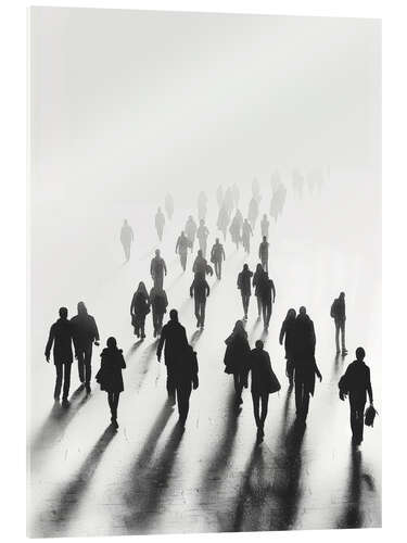 Acrylic print Walking People