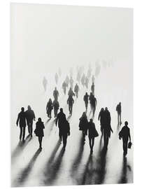 Foam board print Walking People