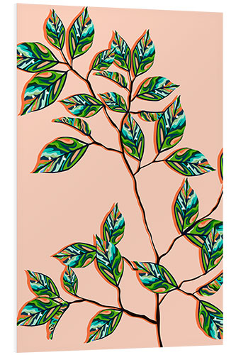 Foam board print Peach Fuzz Botanical