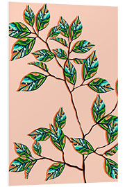 Foam board print Peach Fuzz Botanical