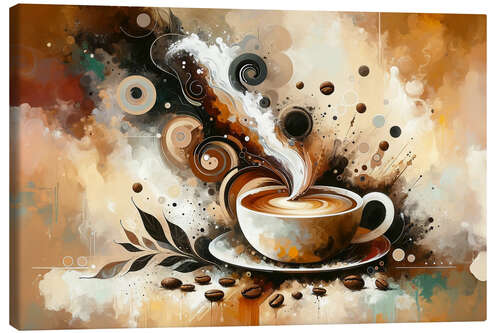 Canvas print Fragrant coffee cup