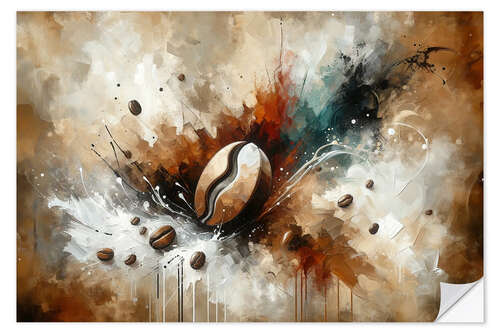 Wall sticker Abstract composition coffee bean