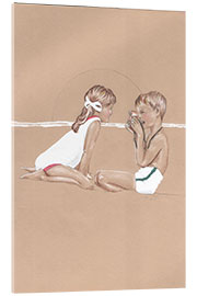 Acrylic print Beach games