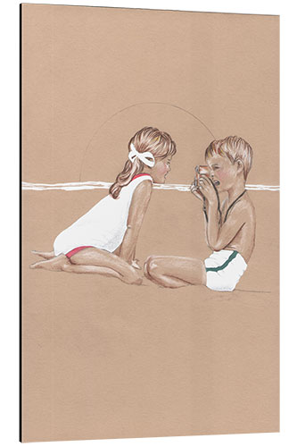 Aluminium print Beach games