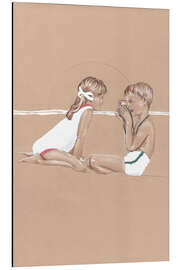 Magnettafel Strandspiele