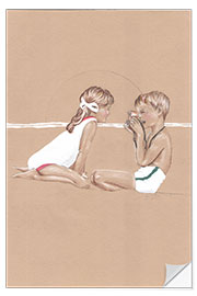 Adesivo murale Beach games