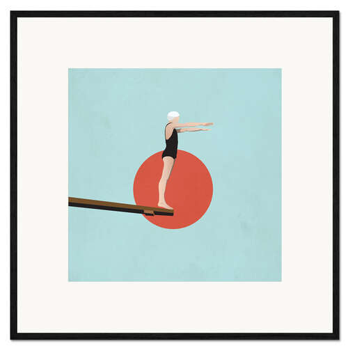 Framed art print Diving board