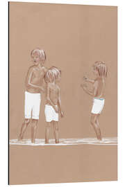 Magnettafel Kleine Kinder zum Strand