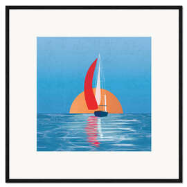 Framed art print Adrift with summer breeze