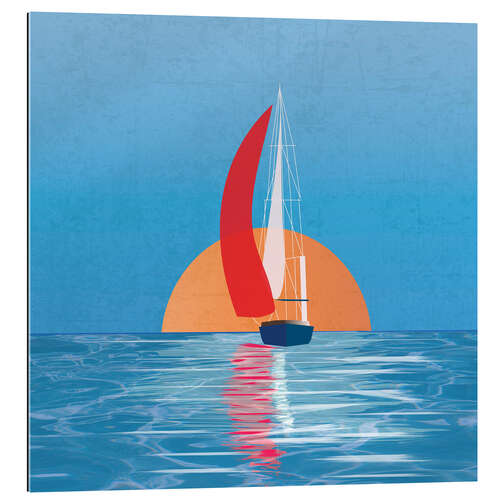 Quadro em plexi-alumínio Adrift with summer breeze