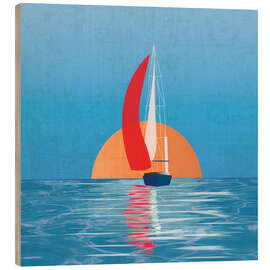 Wood print Adrift with summer breeze