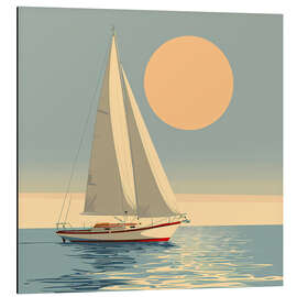 Magnettafel Einsamer Segler