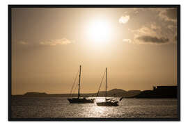 Gerahmter Kunstdruck Goldenes Licht