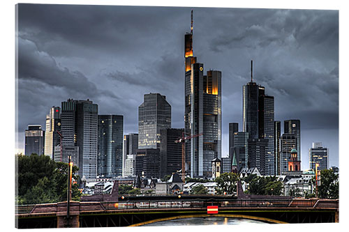 Acrylic print Skyline Frankfurt am Main III