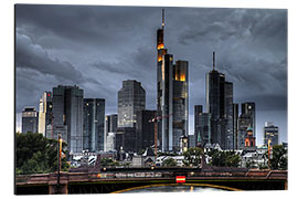 Tableau en aluminium Skyline Frankfurt am Main III