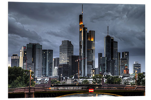 Hartschaumbild Skyline Frankfurt am Main III