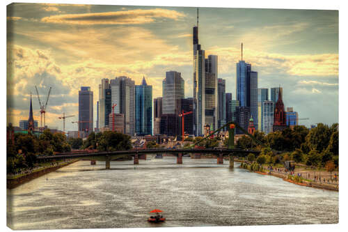 Lerretsbilde Skyline Frankfurt am Main II