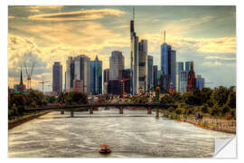 Autocolante decorativo Skyline Frankfurt am Main II