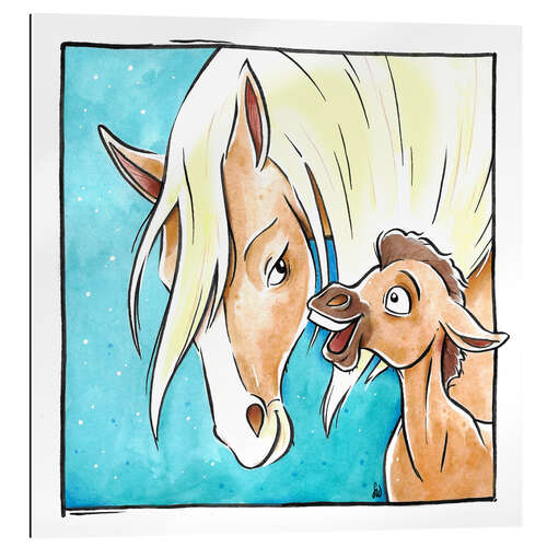 Quadro em plexi-alumínio Wild Horse Life I