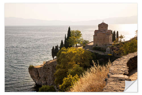 Selvklæbende plakat St. Jovan Kaneo at Lake Ohrid, North Macedonia I