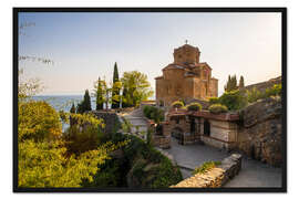 Gerahmter Kunstdruck St. Jovan Kaneo am Ohridsee, Nordmazedonien II