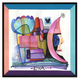 Gerahmter Kunstdruck Puppet pranks - Moon