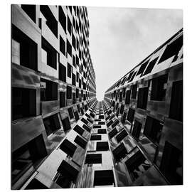 Magnettafel Blick nach oben, Fassade, Kantstr., Berlin