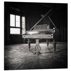 Cuadro de aluminio Piano in an Empty House, Germany