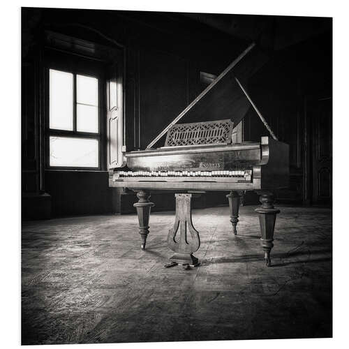 Foam board print Piano in an Empty House, Germany