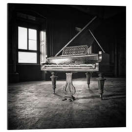 Quadro em plexi-alumínio Piano in an Empty House, Germany