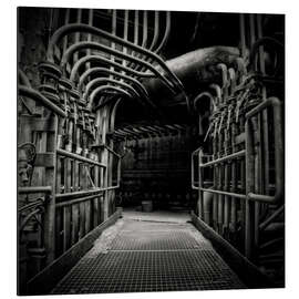 Cuadro de aluminio Twisted Pipes in a Blast Furnace