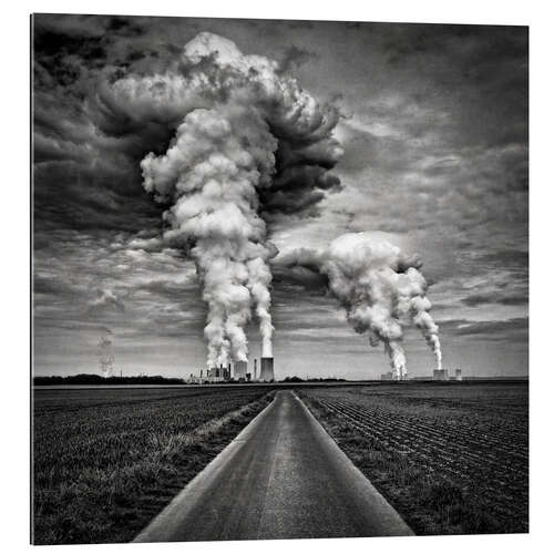 Gallery print View over Fields to the Lignite Power Plant