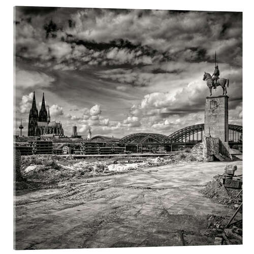 Acrylic print The Hohenzollern Bridge and Cologne Cathedral