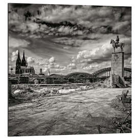 Cuadro de aluminio The Hohenzollern Bridge and Cologne Cathedral