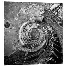 Magnettafel Verbranntes Treppenhaus