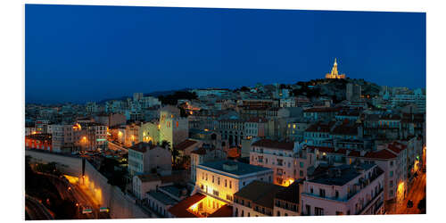 Foam board print Marseille at sunset