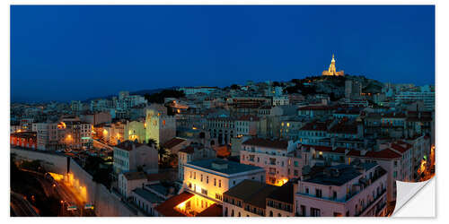 Vinilo para la pared Marseille at sunset