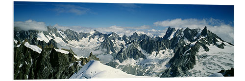 PVC print High angle view of Mount Blanc, the Alps