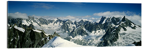 Gallery print High angle view of Mount Blanc, the Alps