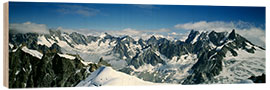 Puutaulu High angle view of Mount Blanc, the Alps