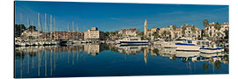 Obraz na aluminium Boats moored at a port, Sanary-sur-Mer, Provence