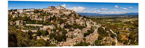 Foam board print Village of Gordes, Provence-Alpes-Cote D'Azur, France