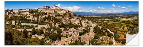 Selvklebende plakat Village of Gordes, Provence-Alpes-Cote D'Azur, France