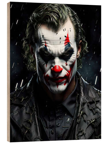 Stampa su legno Dark Joker