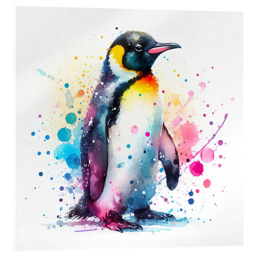 Cuadro de metacrilato Penguin in watercolour