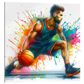 Galleriprint Basketball player in watercolour