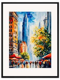 Gerahmter Kunstdruck New York souvenir