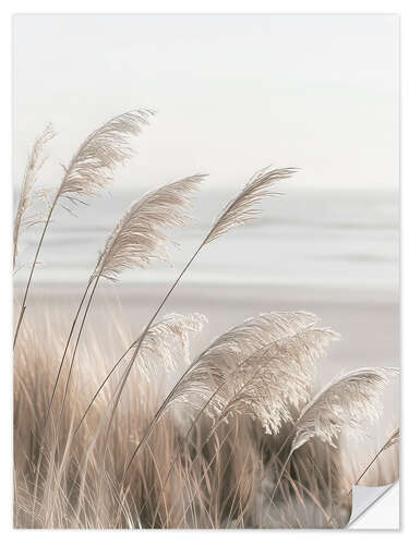 Sticker mural Pampas grass on the coast